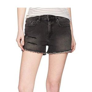 Vigoss Jagger Destructed Black Denim Shorts Sz 24